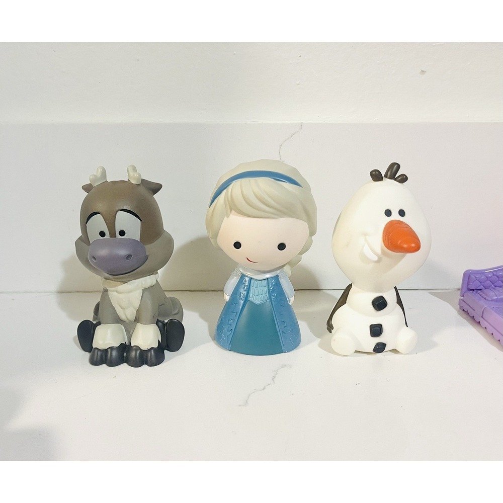 Disney Frozen Set of‎ 3 Bath Water Toys Elsa Olaf Sven